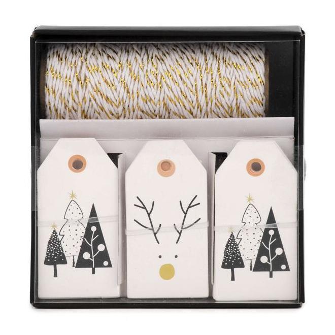 Other Brands LVAT KG1107 Gift Novelties Holiday gift tags twine set