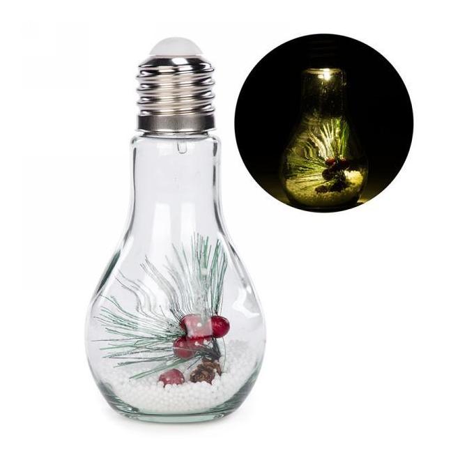 Other Brands LVAT LH1008 Christmas D cor Led bulb with pine berries 4x8 5