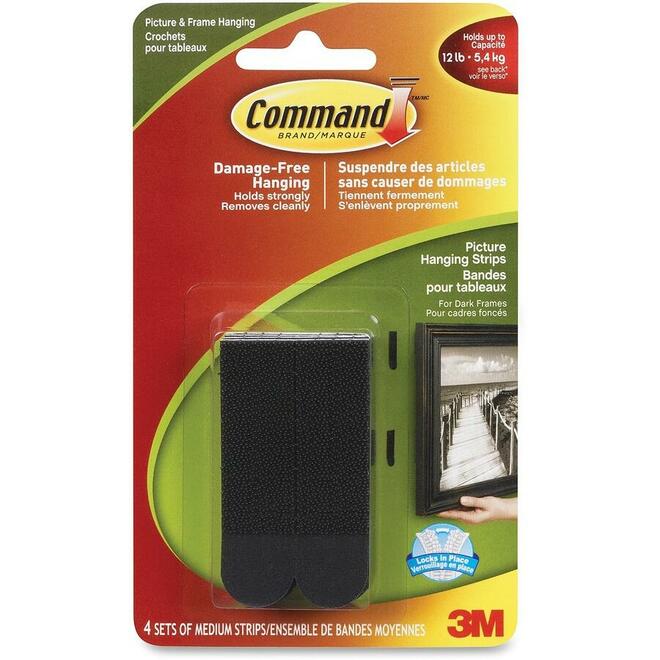 3M MMM1720 VELCRO MOUNTING ADHESIVES Command Medium Picture Hanging Strips