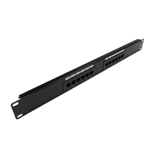 Other Brands Cab PP 12C6 110 RJ45 Patch Panel 12 Port CAT6 Patch Panel 19 Rackmount 1U 110 Punch Down