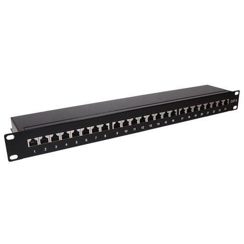 Other Brands Cab PP 24C6 110S RJ45 Patch Panel 24 Port CAT6 Shielded Patch Panel 19 Rackmount 1U 110 Punch Down