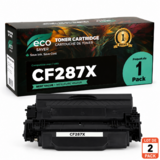 EcoBox HP 87X CF287X EcoBox 2 PACK LaserJet Enterprise M506dn Compatible HP 87X CF287X Black Toner Cartridge High Yield Econo
