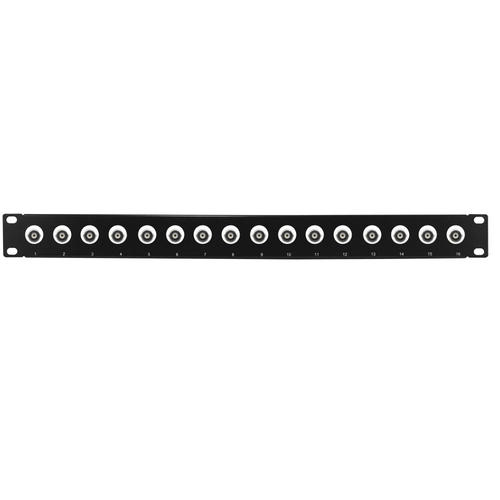 Other Brands Cab PP BNC50 16 A V Patch Panel 16 Port 50 Ohm BNC Patch Panel 19 inch Rackmount 1U