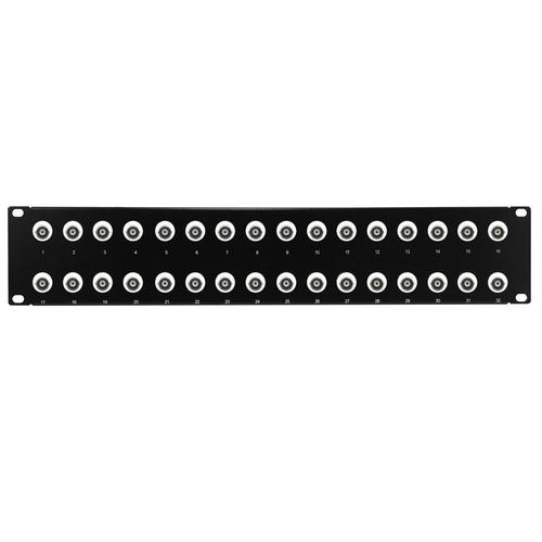 Other Brands Cab PP BNC50 32 A V Patch Panel 32 Port 50 Ohm BNC Patch Panel 19 inch Rackmount 2U