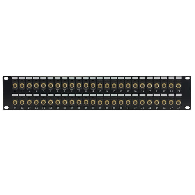 Other Brands Cab PP TVF 48 A V Patch Panel 48 port F Type Patch Panel 19 inch Rackmount 2U