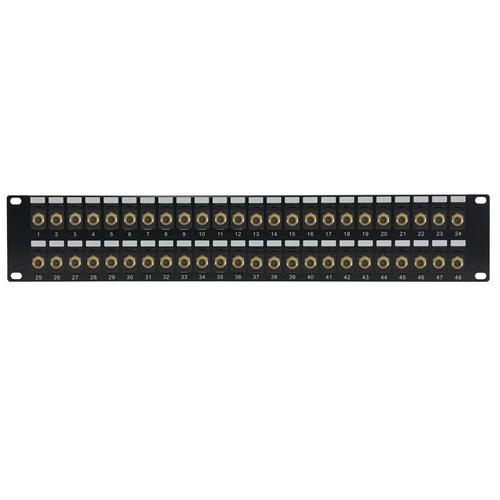Other Brands Cab PP TVF 48 A V Patch Panel 48 port F Type Patch Panel 19 inch Rackmount 2U