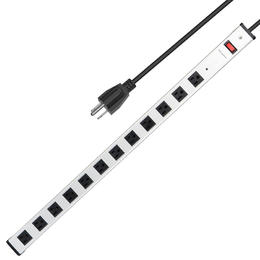 Small 3c872 primecables cab ex02208 surge protector power strip 12 outlet surge protector power strip with 3ft cord 125v 15a primecables 