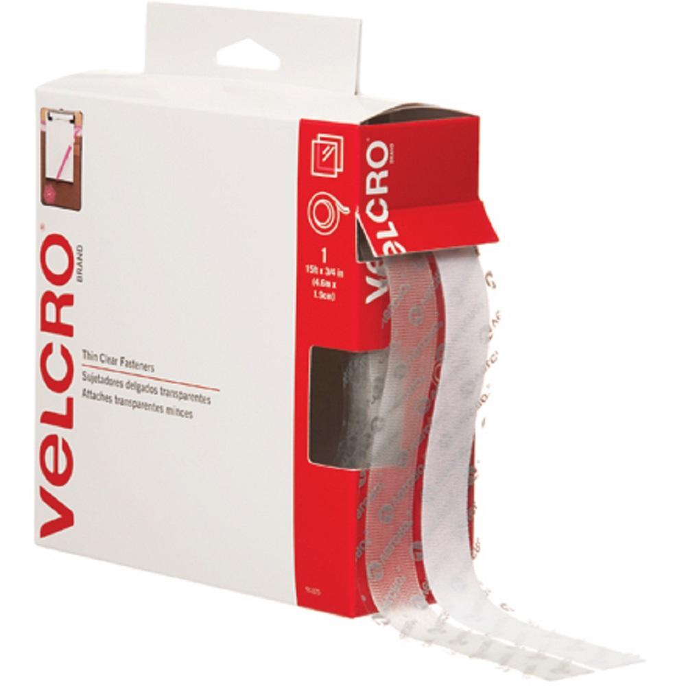 Velcro® SelfAdhesive Tape, Hook and Loop Fasteners, 15ft x 3/4in, Black