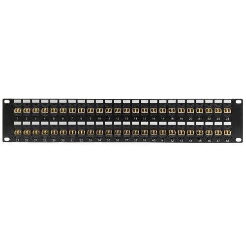 Other Brands Cab PP FO108 48 Fiber Optic Patch Panel 48 Port LC LC Multimode 62 5u Duplex Patch Panel 19 Rackmount 2U