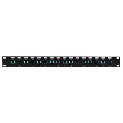 Other Brands Cab PP FO804 16 Fiber Optic Patch Panel 16 Port SC SC Multimode 50u OM3 4 Simplex Patch Panel 19 Rackmount 1U
