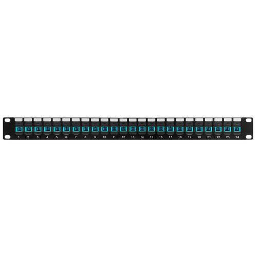 Other Brands Cab PP FO804 24 Fiber Optic Patch Panel 24 Port SC SC Multimode 50u OM3 4 Simplex Patch Panel 19 Rackmount 1U