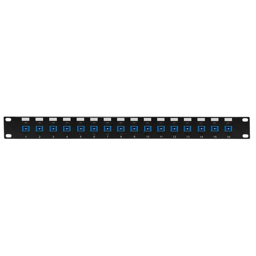 Other Brands Cab PP FO604 16 Fiber Optic Patch Panel 16 Port SC SC Singlemode 9u Simplex Patch Panel 19 Rackmount 1U