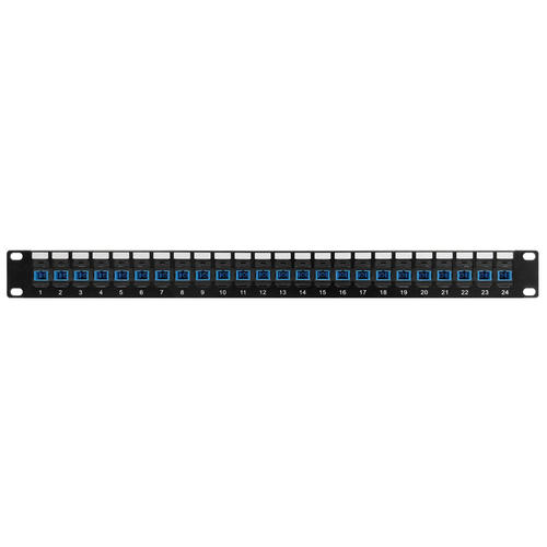 Other Brands Cab PP FO604 24 Fiber Optic Patch Panel 24 Port SC SC Singlemode 9u Simplex Patch Panel 19 Rackmount 1U