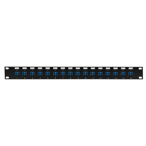 Other Brands Cab PP FO208 16 Fiber Optic Patch Panel 16 Port LC LC Singlemode 9u Duplex Patch Panel 19 Rackmount 1U
