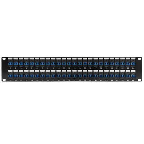 Other Brands Cab PP FO208 48 Fiber Optic Patch Panel 48 Port LC LC Singlemode 9u Duplex Patch Panel 19 Rackmount 2U