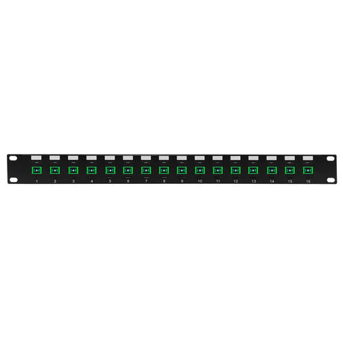 Other Brands Cab PP FO604A 16 Fiber Optic Patch Panel 16 Port SC SC APC Singlemode 9u Simplex Patch Panel 19 Rackmount 1U