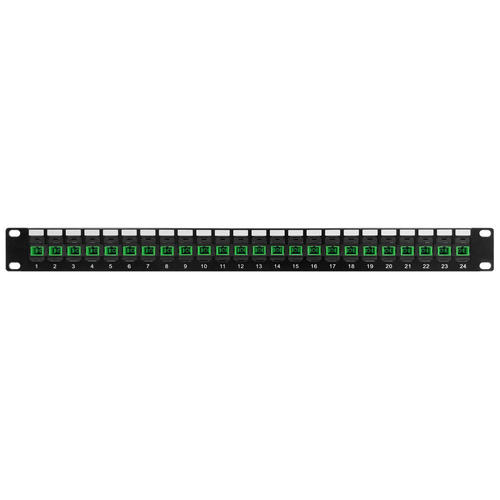 Other Brands Cab PP FO604A 24 Fiber Optic Patch Panel 24 Port SC SC APC Singlemode 9u Simplex Patch Panel 19 Rackmount 1U
