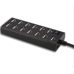 Small 6da22 net bh049 g2 usb hubs 13 ports usb 2 0 high speed hub with power dc cable black primecables 