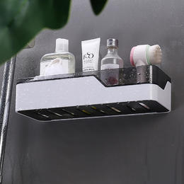 Storage Rack Self-Adhesive Plastic No-Nailing No-Drilling Needed - LIVINGbasics®