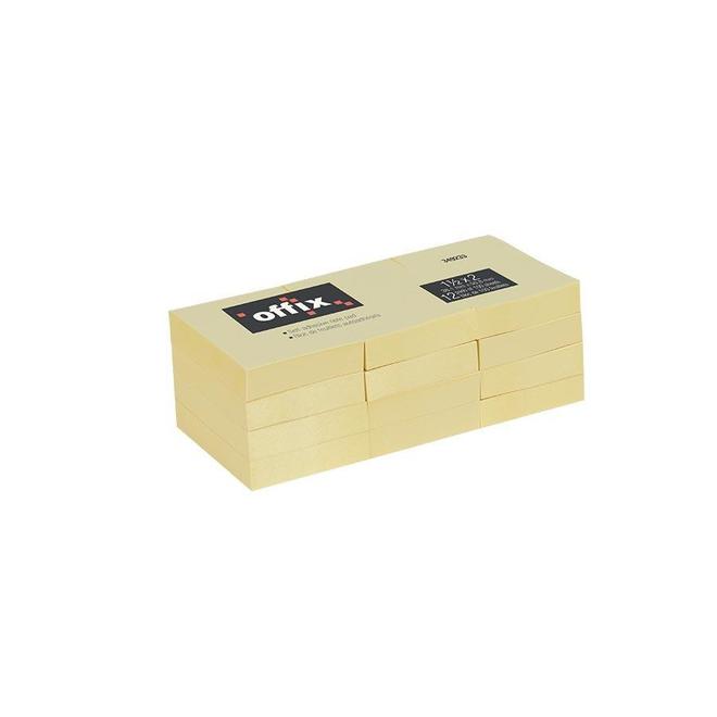 995 NOV3X3 12PK Post it Self Stick Notes Flags Offix Self Adhesive Notes