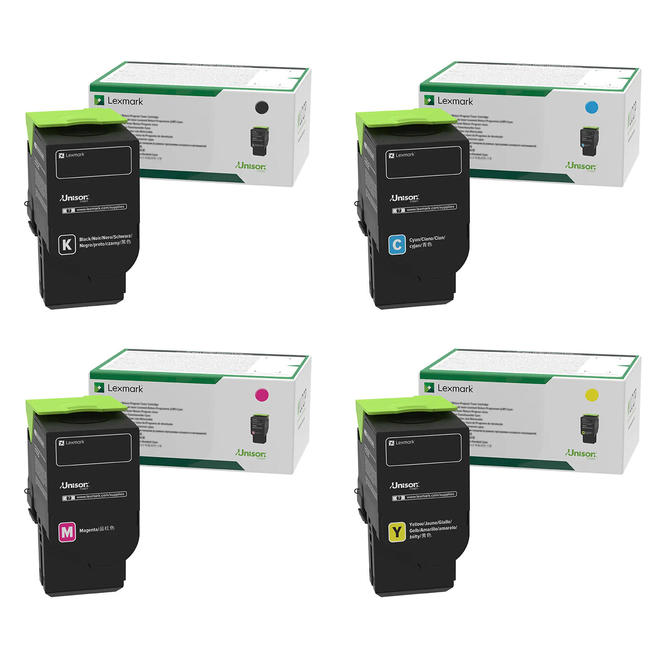 Lexmark Lexmark C2310 Combo OEM MC2640adwe Lexmark C2310 C2310K0 C2310C0 C2310M0 C2310Y0 Original Return Program Toner Cartri