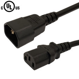 Cab PWC 100 ALL Power Cables Cords IEC C13 to IEC C14 Power Cable 18AWG SJT