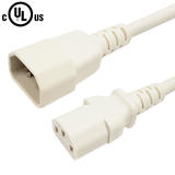 Cab PWC 100 ALL Power Cables Cords IEC C13 to IEC C14 Power Cable 18AWG SJT