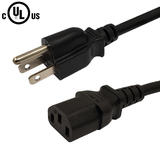 Cab PWC 105 ALL Power Cables Cords NEMA 5 15P to IEC C13 Power Cable 18AWG SJT