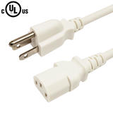 Cab PWC 105 ALL Power Cables Cords NEMA 5 15P to IEC C13 Power Cable 18AWG SJT