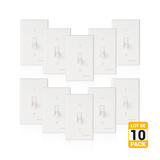 PrimeCables Cab AW 001S Power Wall Plates Single Pole Decorative ON OFF Toggle Wall Switch Wall Plates Included 15A 125V Prim
