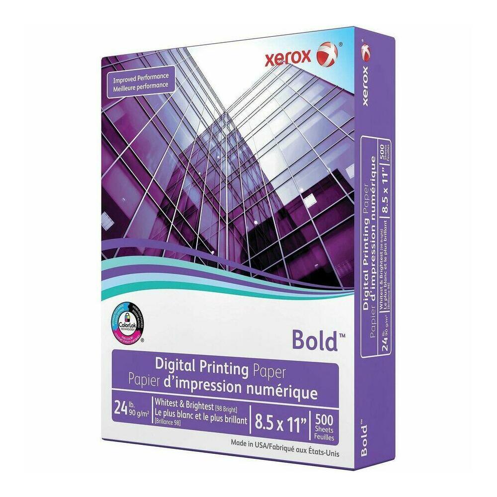 Xerox® Bold Digital Printing Paper, 24 lb, 98 Bright, 500 Sheets