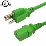 Cab PWC 105 ALL Power Cables Cords NEMA 5 15P to IEC C13 Power Cable 18AWG SJT