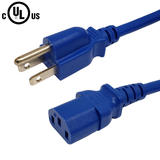 Cab PWC 105 ALL Power Cables Cords NEMA 5 15P to IEC C13 Power Cable 18AWG SJT