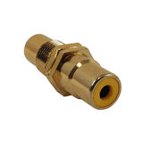 Other Brands Cab AD RCA All Wall Plate Inserts RCA Female to Female Bulkhead Gold Plated for 3 8 Inch Hole