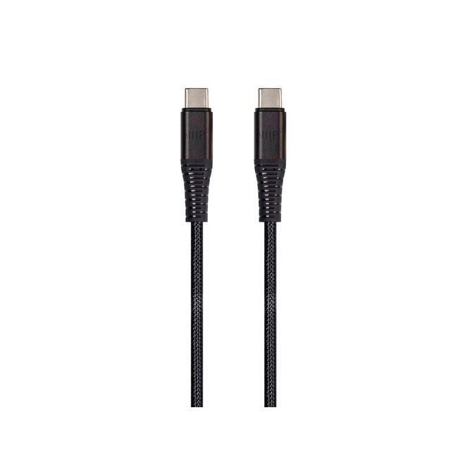 Monoprice USB-C To USB-A Cable 1.5ft - Kevlar Braided Charge & Sync Cable Blue