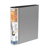 QuickFit 792 90011 Binders QuickFit PRO Single Touch Pin Lock View Binder Black Locking D Ring