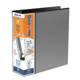 QuickFit 792 90011 Binders QuickFit PRO Single Touch Pin Lock View Binder Black Locking D Ring