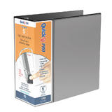 QuickFit 792 90011 Binders QuickFit PRO Single Touch Pin Lock View Binder Black Locking D Ring