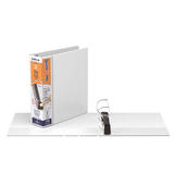 QuickFit 792 90010 Binders QuickFit PRO Single Touch Pin Lock View Binder White Locking D Ring