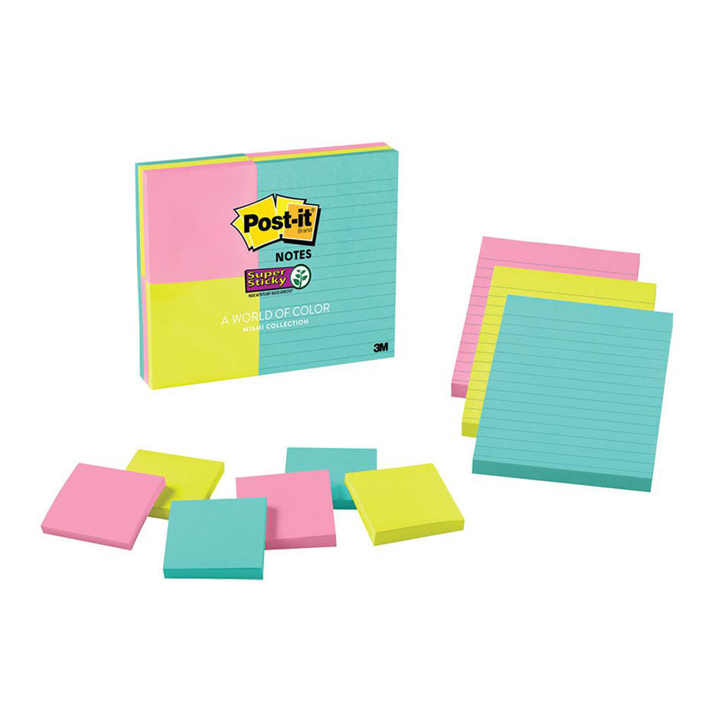 Postit® Super Sticky Notes Assorted Pack
