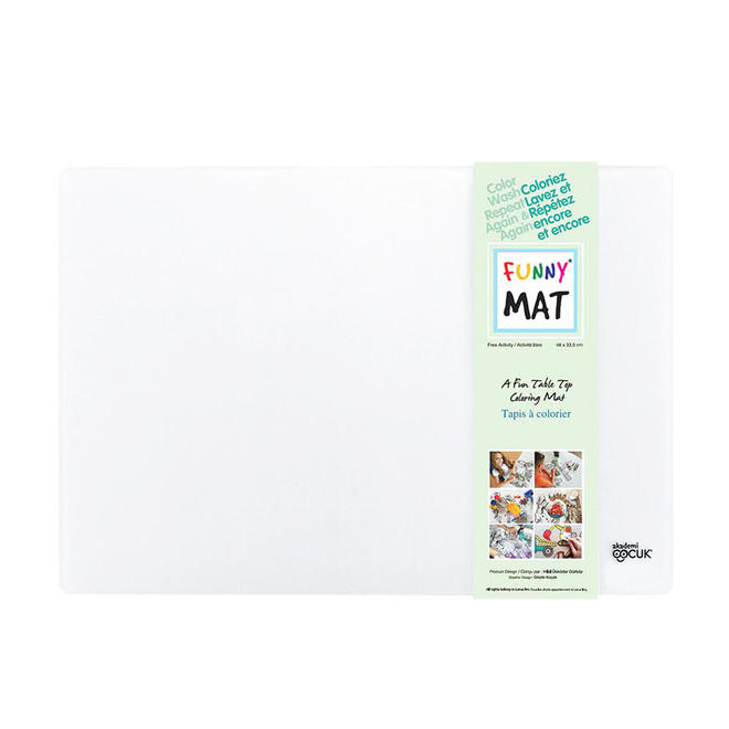 285 ALPHABET Arts Crafts Funny Mat Colouring Mat Medium Size Washable Reusable