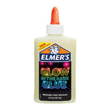 ELMER S 840 2046268 Arts Crafts Elmer s Glow in the Dark Liquid Glue 5oz Washable Nontoxic
