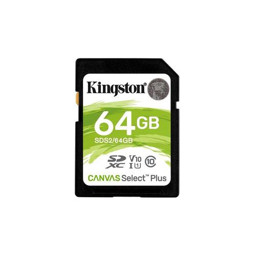 Kingston Cab 134377 SDS2 All Memory Card SDHC Flash Memory Card CANVAS SELECT PLUS 100R C10 UHS I U1 V10 Kingston