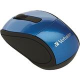 Verbatim 132 97470 Mice Verbatim Mini Travel Wireless Mouse Grey Red Blue 340489