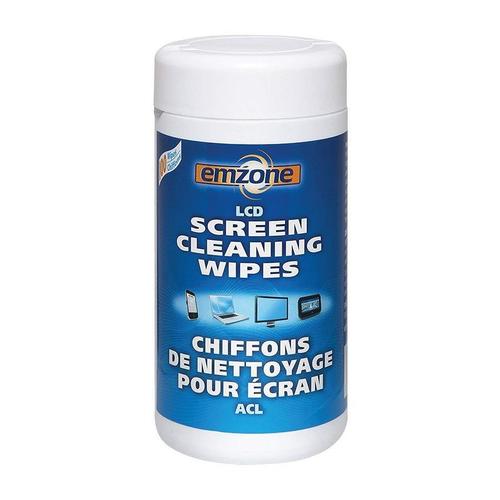 emzone n 034 47090 Laptops Accessories Emzone Screen Cleaning Wipes Tub 100 Wipes