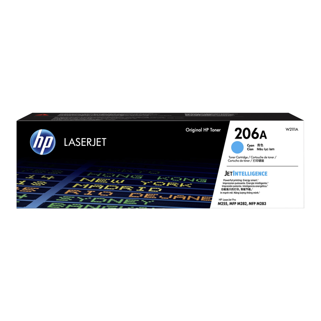 HP HP 206A W2111A C OEM Color LaserJet Pro M255dw HP 206A W2111A Original Cyan Toner Cartridge