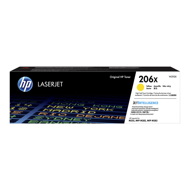 HP HP 206X W2112X Y OEM Color LaserJet Pro M255dw HP 206X W2112X Original Yellow Toner Cartridge High Yield