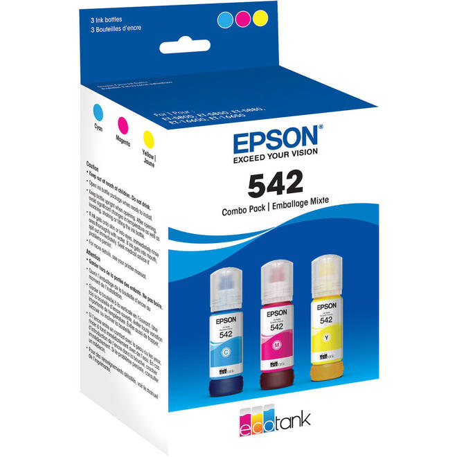 Epson Epson T542520 S OEM EcoTank Pro ET 16600 Epson T542 T542520 S Original Multi Color Ink Bottle Combo Extra High Yield C 