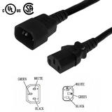 Cab PW 100 All Power Cables Cords IEC C13 to IEC C14 Power Cable 18AWG SJT