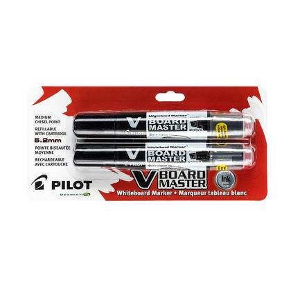 Pilot V Board Master Begreen - Set 6 Pennarelli Per Lavagna Bianca, Punta Ogivale, Inchiostro A Basso Impatto Ambientale